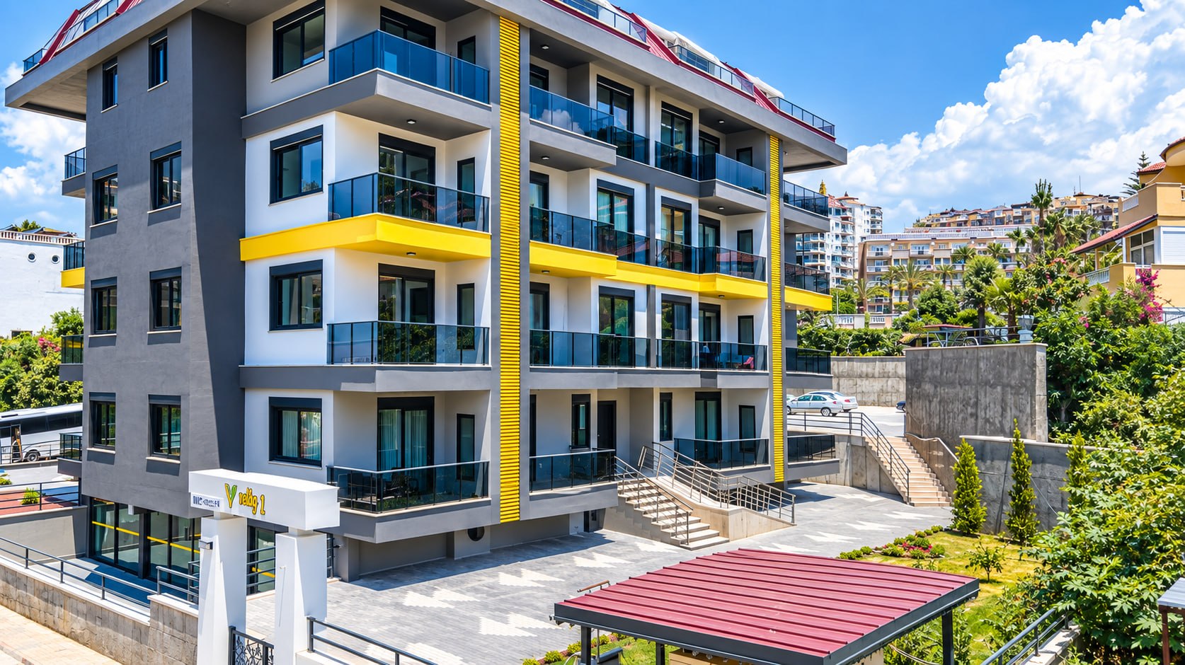 Kestel Bölgesi — 2+1 Dubleks / 2+1 Bahçeli Dubleks Daireler — Denize 500 m